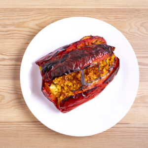 Pimientos rellenos de arroz